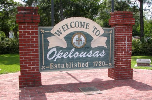 Opelousas sign