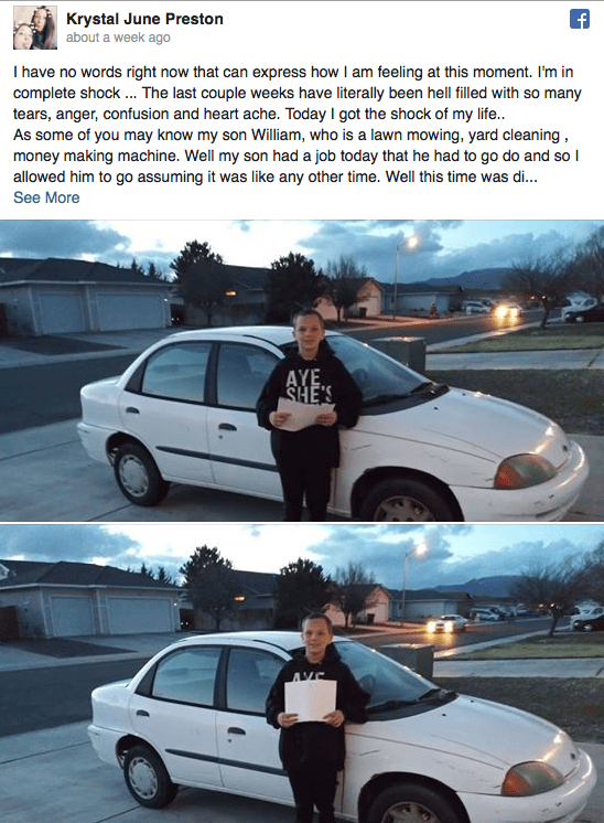 son buys car for mom