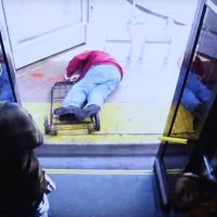 man pushed from bus in Las Vegas