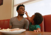 DJ Pryor and Son Kingston Denny's commercial
