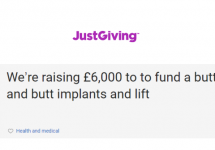 pieced-together-just-giving-crowd-funding-graphic-with-butt-implants-request-png-2
