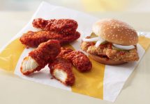 McDonald's chicken sandwich and tenders