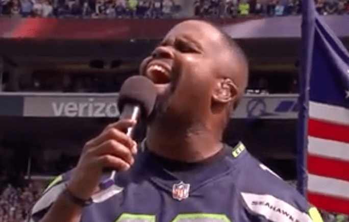 cupid sings national anthem
