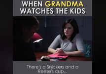 When grandma watches the kids