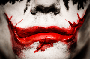 heath ledger joker lips