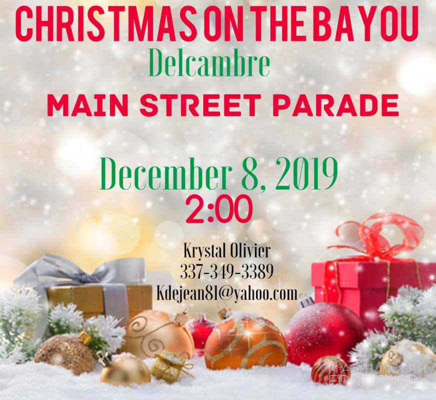 Delcambre Main Street Christmas Parade Big 102.1 KYBGFM