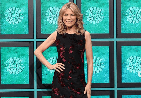 vanna white red dress