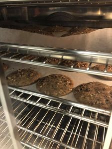Cookies Baking at Great American Cookies in New Iberia Louisiana