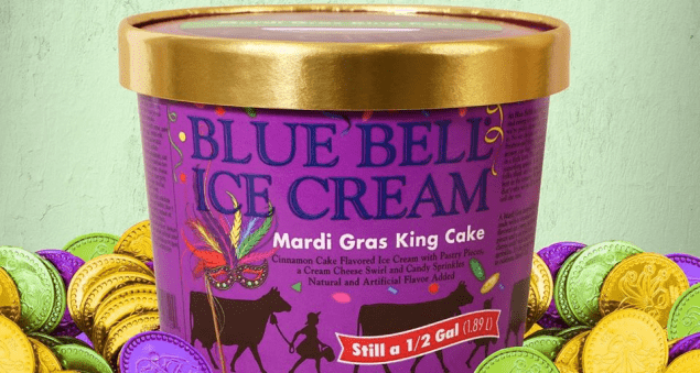 blue bell mardi gras ice cream where to buy