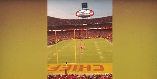 Someone showed me a clip of a Kansas City Chiefs game, and there was a  camera shot of the crowd in the stadium, and with all that red and  golden-arches yellow, I