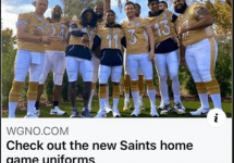 wgno saints uniforms saints news