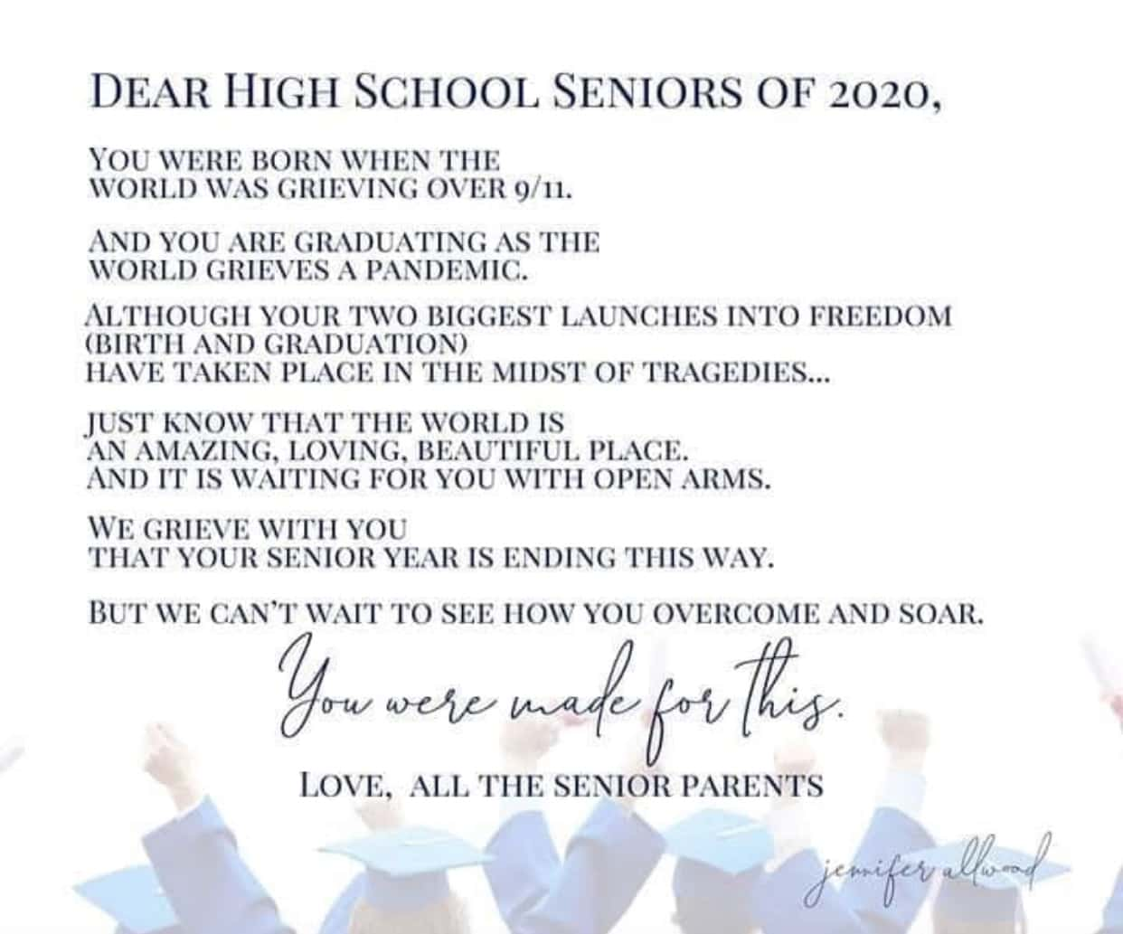 Letter to Graduates