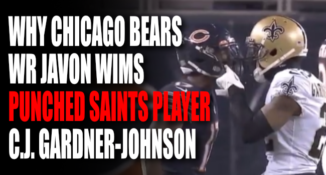 Chicago Bears WR Punches Saints' CJ Gardner-Johnson, Twitter Loses It