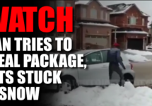 watch-man-tries-to-steal-package-gets-stuck-in-snow-png