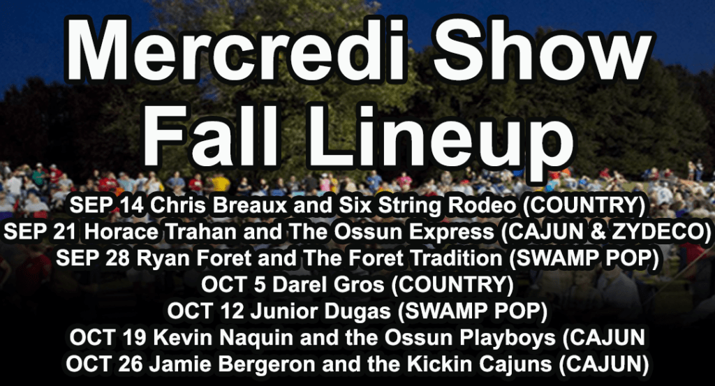 Mercredi Show Fall Lineup Announced Big 102.1 KYBGFM