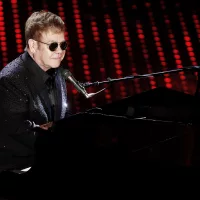 sanremoitalyfebruary9eltonjohnperformsduringthefirst