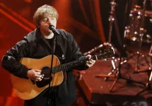 : Singer Lewis Capaldi attends the third evening of the 70th Sanremo Music Festival on February 06^ 2020 in Sanremo^ Italy.