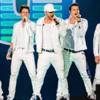 New Kids On The Block performs live at Van Andel Arena. GRAND RAPIDS^ MICHIGAN / USA - June 13^ 2019