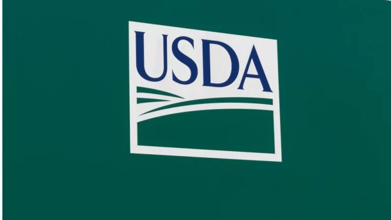 USDA Service Center. The US Department of Agriculture is responsible for laws related to farming^ forestry^ and food. Delphi - Circa April 2021