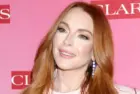 Lindsay Lohan at the Clarins New Product Launch Party on the Private Residence on March 15^ 2024 in Los Angeles^ CA