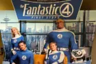 Large cardboard cutout 'Fantastic Four' movie on display at a theater. Edina^ Minnesota^ Minnesota^ USA. June 8^ 2025