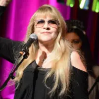 Stevie Nicks of Fleetwood Mac guests with Deer Tick on New Year's Eve at the Brooklyn Bowl music venue.Brooklyn^ New York - December 31^ 2014