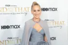Sarah Jessica Parker wearing dress by Fernando Garcia for Oscar de la Renta attends premiere of And Just Like That by HBO MAX at MoMA New York^ NY - December 8^ 2021