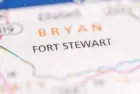 MAP DEPICTING Fort Stewart. Georgia. USA