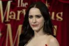 Rachel Brosnahan wearing dress by Georges Hobeika attends Amazon Prime Video's "The Marvelous Mrs. Maisel" Season 5 Premiere at The Standard Highline in New York on April 11^ 2023