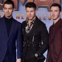 Joe Jonas^ Nick Jonas^ Kevin Jonas attend the premiere of Sony Pictures' "Jumanji: The Next Level" at TCL Chinese Theatre on December 09^ 2019 in Hollywood^ California