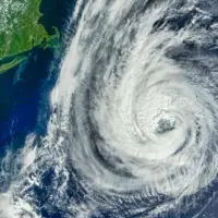 Hurricane Erin off the coast of Northeast United States Input Direct Broadcast L1B data courtesy SS. Hurricane Erin off the coast of Northeast Elements of this image furnished by NASA.