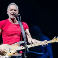 STING performs on the stage of the Lucca summer festival in Piazza Napoleone in Lucca LUCCA^ ITALY - JULY 29^ 2019