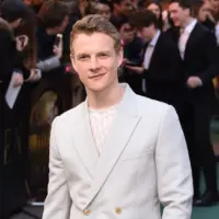 Patrick Gibson arriving for the "TOLKIEN" premiere at the Curzon Mayfair^ London. April 29^ 2019