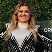 Kelly Clarkson on the blue carpet before 2018 US Open opening night ceremony at Tennis Center in New York AUGUST 27^ 2018