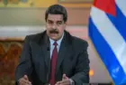 Venezuelan president^ Nicolás Maduro^ during a state visit by the Cuban president Miguel Diaz-Canel to Venezuela. Caracas Venezuela. 05/30/2018