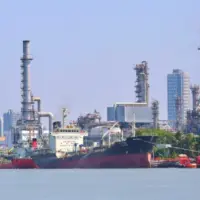 Iran closes the Strait of Hormuz^ through which about 20% of its oil and gas passes:Use for website banner background^backdrop Iran 27 Feb 2026