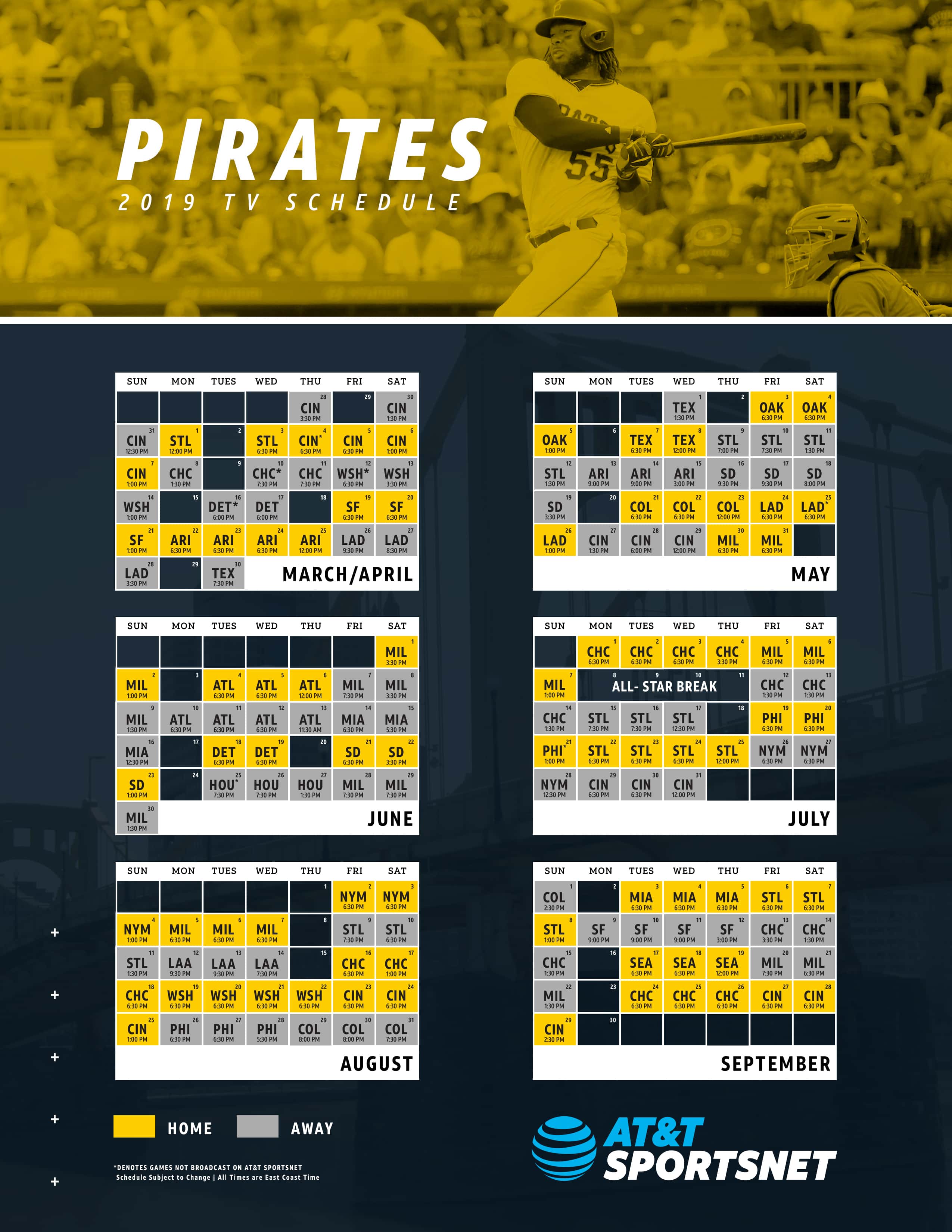Pirates Schedule AT&T