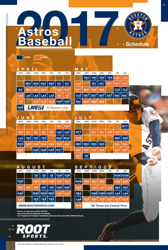 Astros Schedule Printable Printable Templates