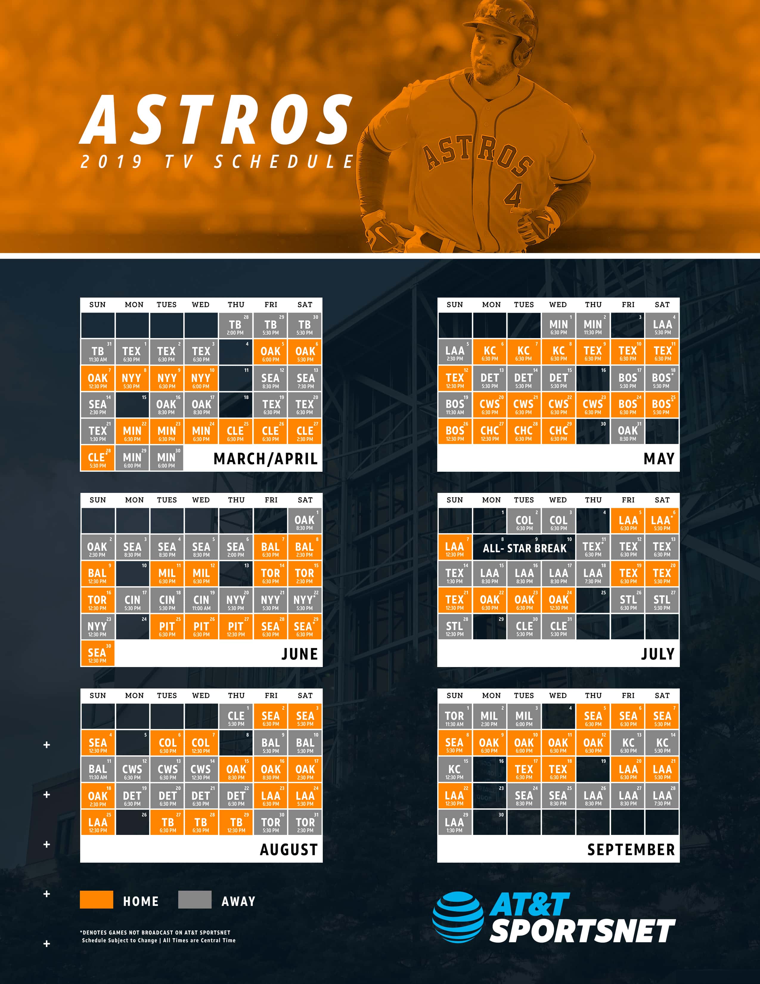 Astros 2023 Schedule Printable - Customize and Print
