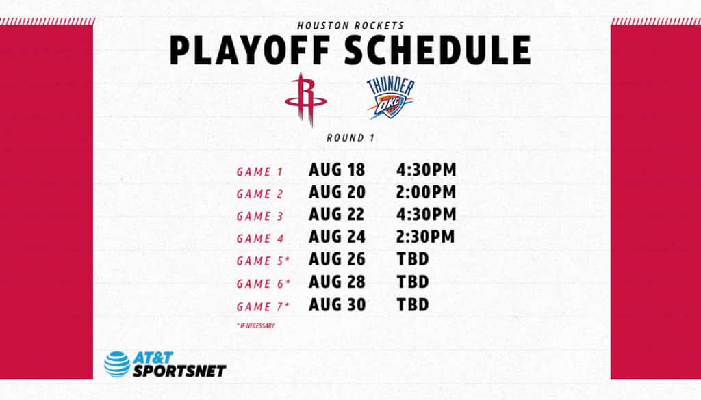Rockets Schedule | AT&T SportsNet.