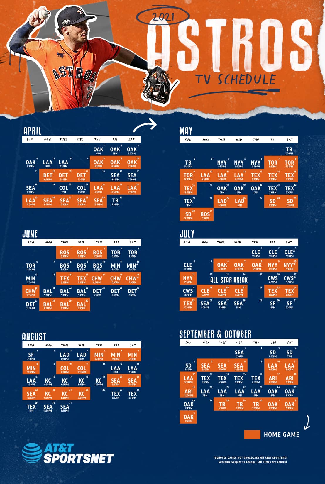 Astros 2023 Printable Schedule Printable Blank World