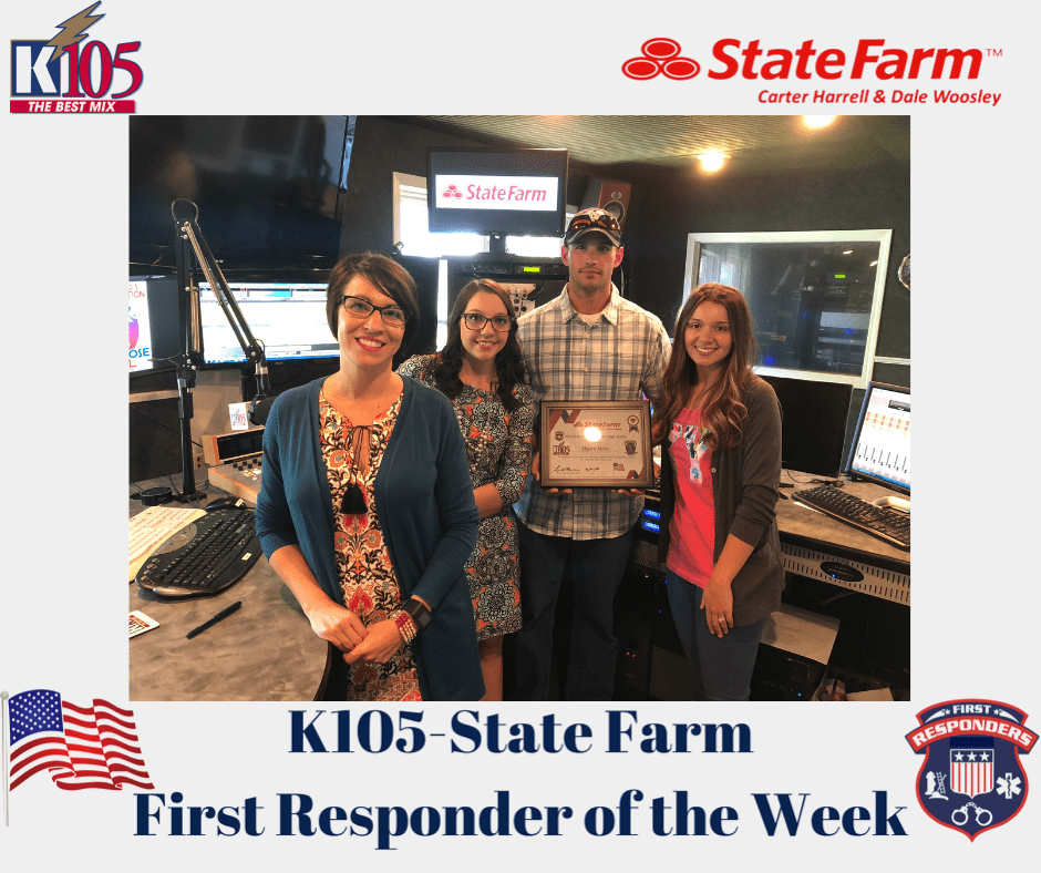 K105-State Farm First Responder of the Week: Dylan Bohn, Bohn & Wife ...