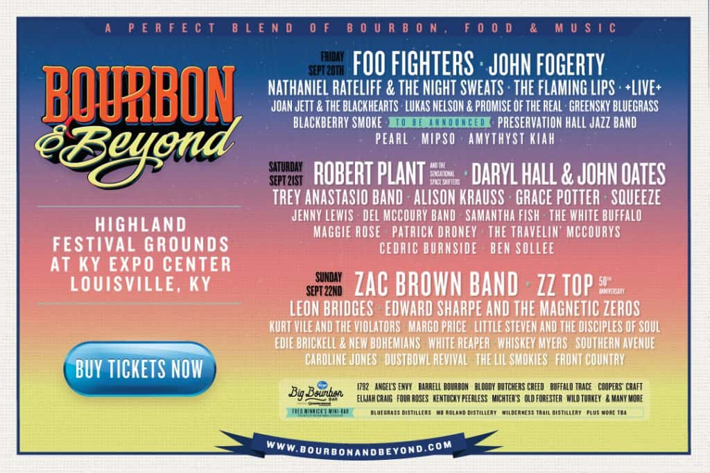 Bourbon & Beyond Returns For Third Year With Eclectic Lineup Of Top