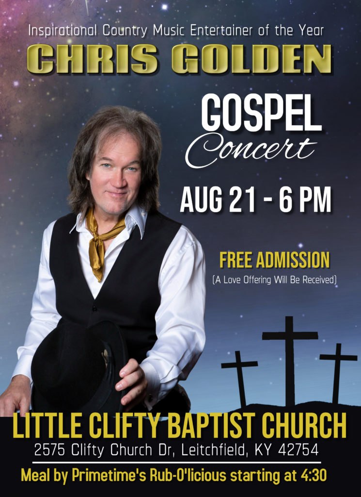 Chris Golden Gospel Concert at Little Clifty Church | K105