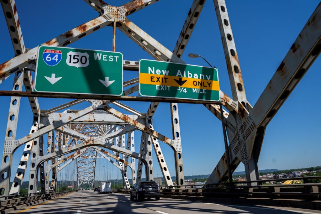 Bridge that connects Louisville to New Albany, Indiana, to close late this month for renovation K105