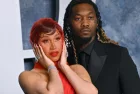 Cardi B and Offset at the 2023 Vanity Fair Oscar Party at the Wallis Annenberg Center