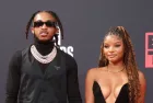 Halle Bailey and DDG at the 2022 BET Awards at Microsoft Theater on June 26^ 2022 in Los Angeles^ CA