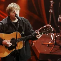 : Singer Lewis Capaldi attends the third evening of the 70th Sanremo Music Festival on February 06^ 2020 in Sanremo^ Italy.