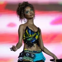 Tyla on the fifth day of Rock in Rio 40 years in the city of Rock. Rio de Janeiro^ Rio de Janeiro^ Brasil September 20