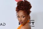 Megan Thee Stallion at the Elton John Academy Awards Viewing Party at West Hollywod Park on March 2^ 2025 in W Hollywood^ CA